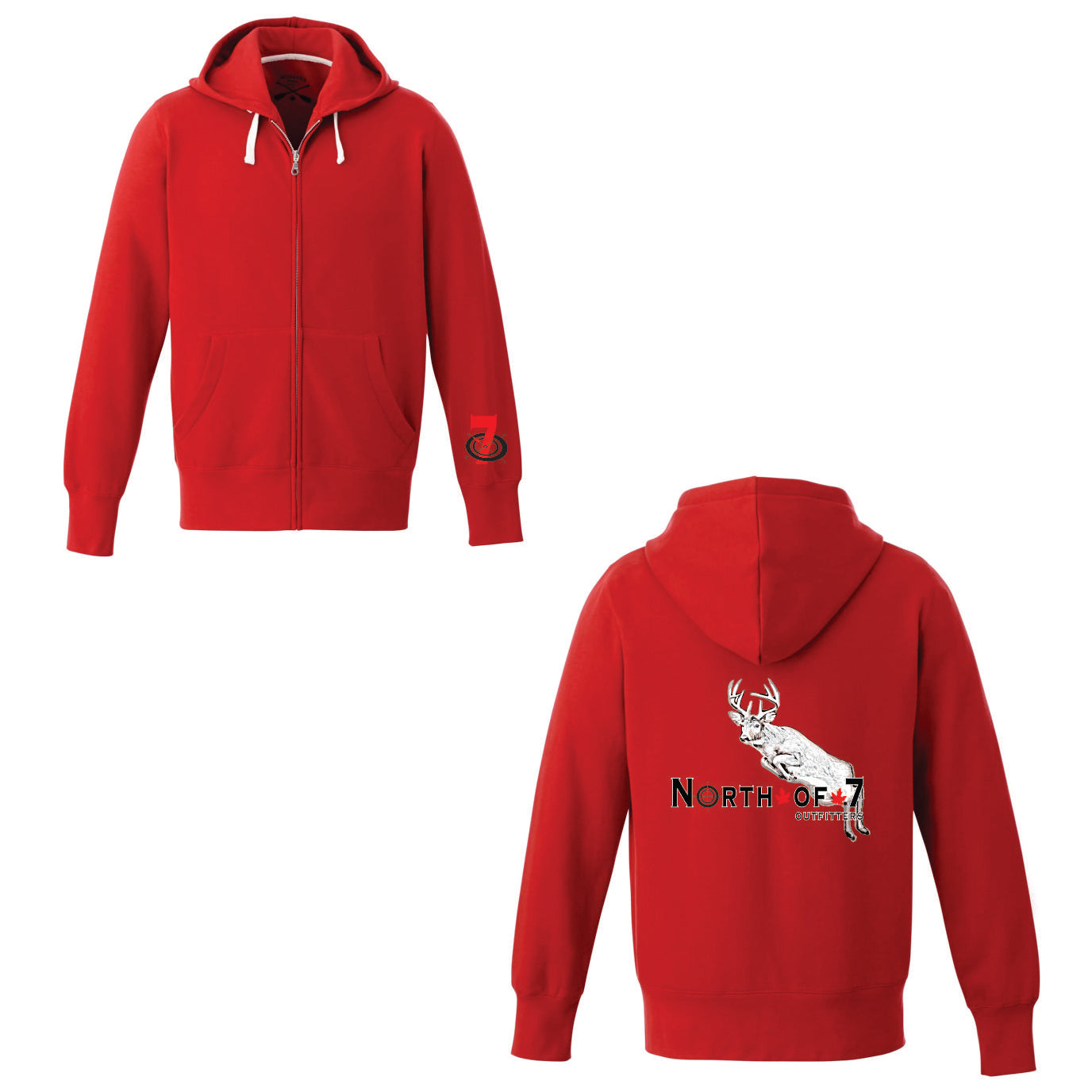 North of 7 Outfitters' Women's Deer Zip Hoodie