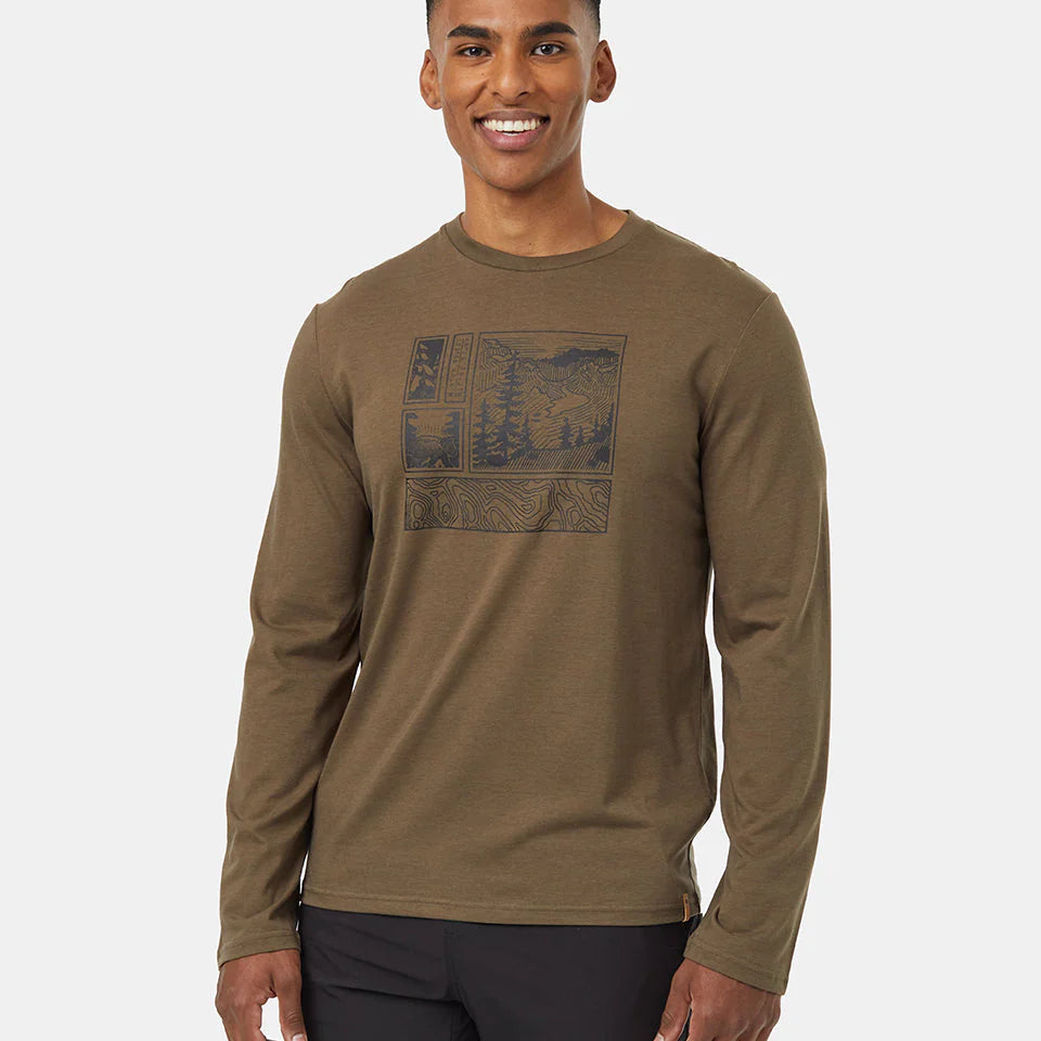 TENTREE Topography Stamp Longsleeve