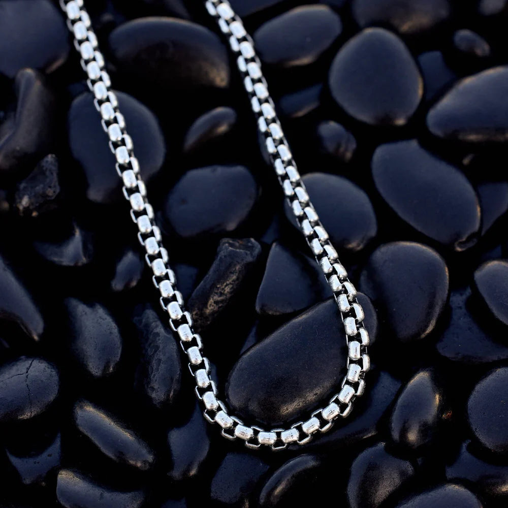 PURAVIDA Men's Rolo Chain Necklace