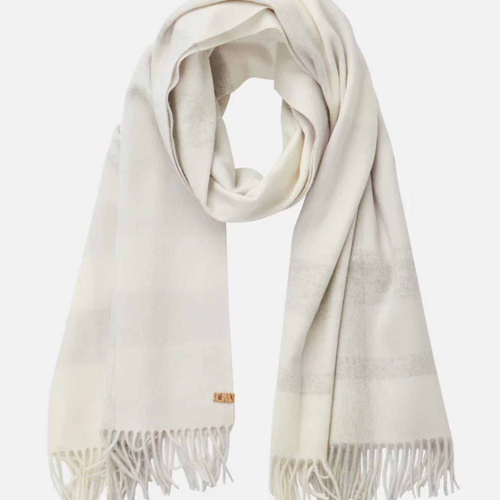 TENTREE RWS WOOL WOVEN PLAID SCARF