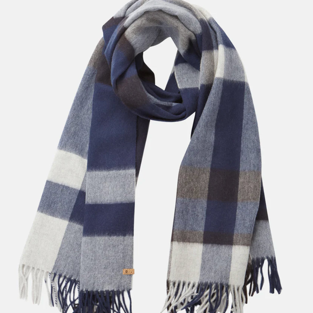 TENTREE RWS WOOL WOVEN PLAID SCARF