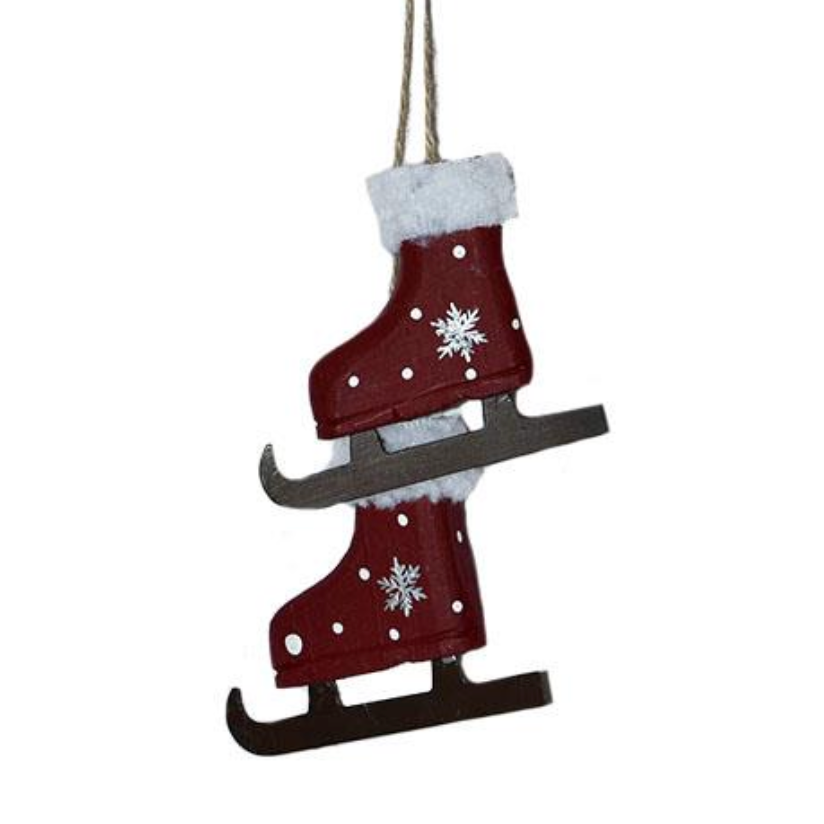 Fluffy Skates Christmas Ornament